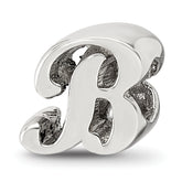 Sterling Silver Reflections Letter B Script Bead